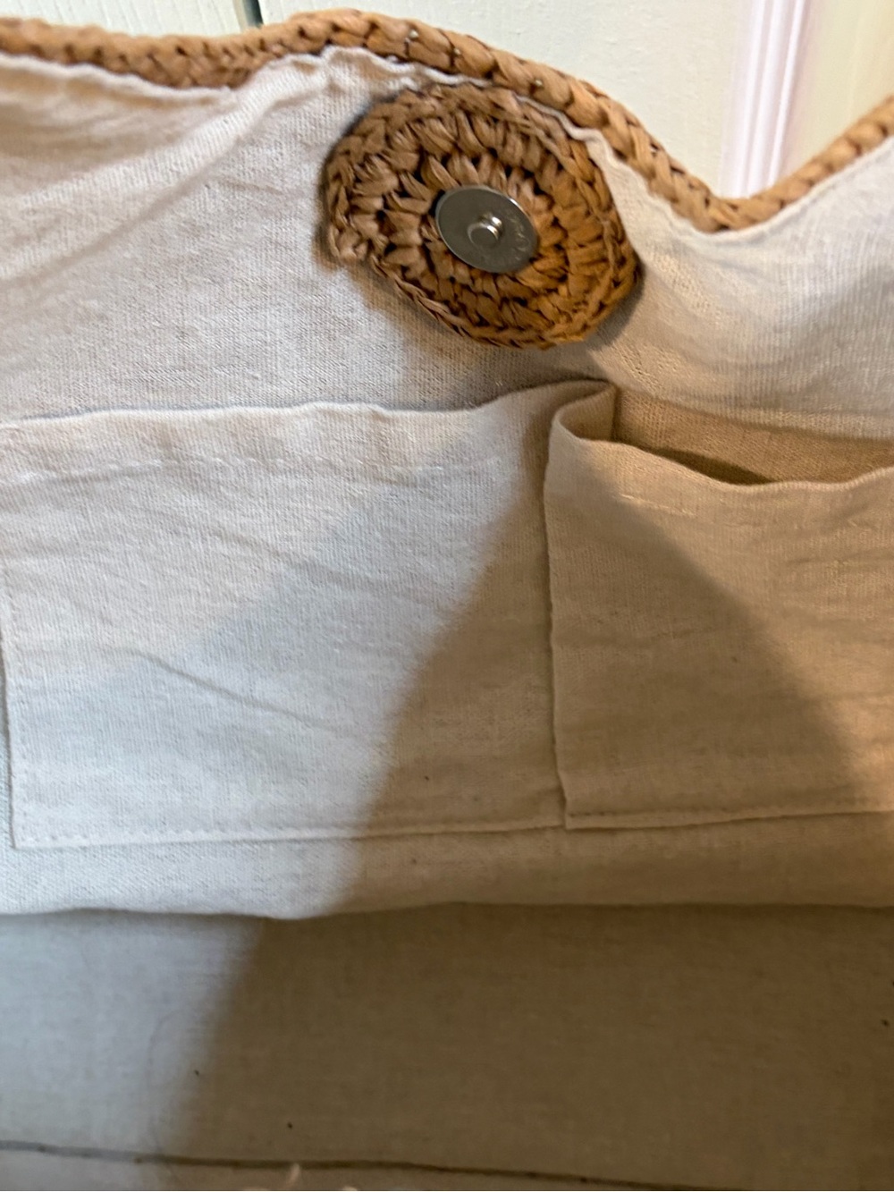 Tommy Bahama Tan Woven Raffia Hobo Bag - Picture 7 of 7